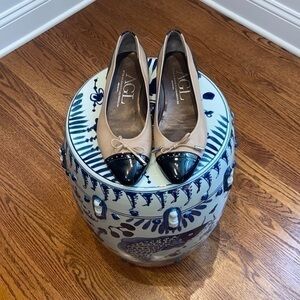 AGL Ballerina Flat Patten Leather Toe